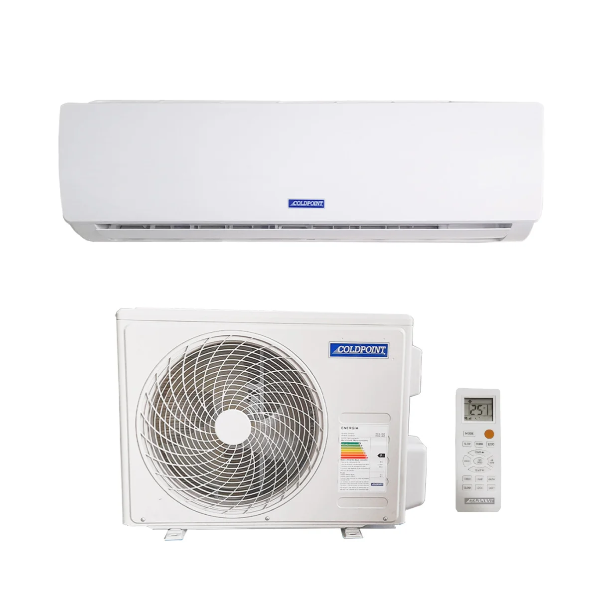 AIRE ACONDICIONADO SPLIT PARED  FRIO SOLO 12000 BTU/H R410A 220/1/60 - COLDPOINT