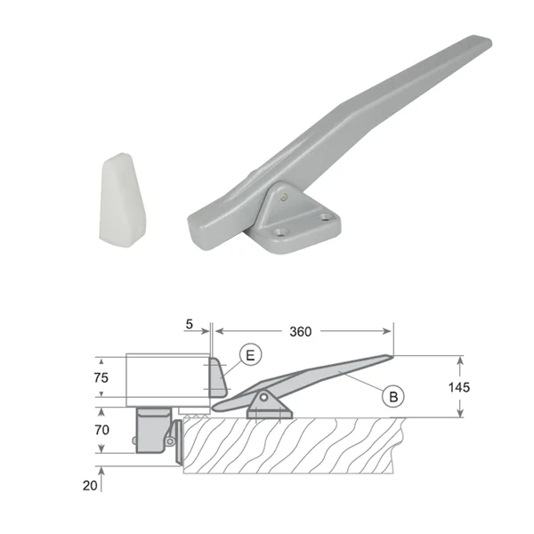 CIERRE PESADO I-1006 DERECHA - CAFF