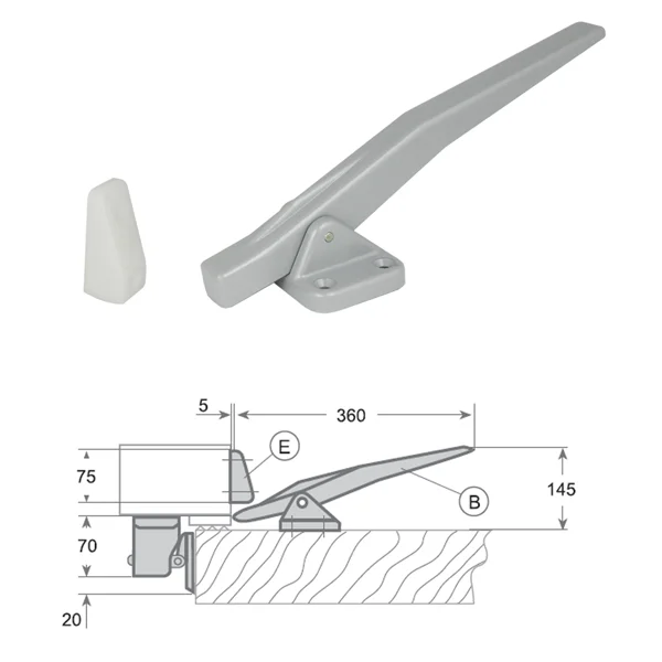 CIERRE PESADO I-1006 IZQUIERDA - CAFF