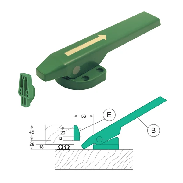 CIERRE SEMI PESADO G-76 IZQUIERDA - CAFF