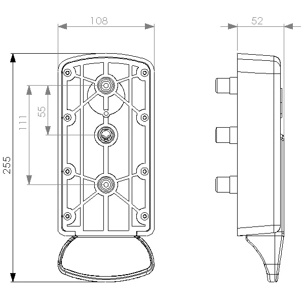 Cerradura de puerta frigorífica C/llave - OMG-K2200