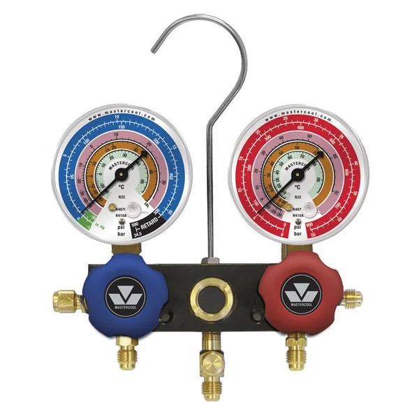 JGO.MANOMETRO MASTERCOOL 93636-MR (C/3MANG.1MT) R134A, R22,R404A