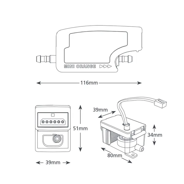 MINI BOMBA DE CONDENSADO ASPEN PUM ORANGE