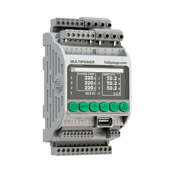 MULTIMEDIDOR MULTIPOWER VER.01 90-240VAC - FULL GAUGE