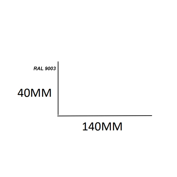 PERFIL ALUZINC PREPINTADO EXTERIOR 0.50 ESP 40X140X3MT