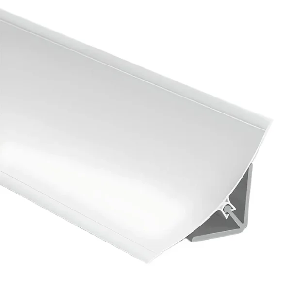 PERFIL SANITARIO CURVO DE PVC C/LABIOS FLEXIBLES P290 INCL ÁNGULO  X 4MT - CAFF